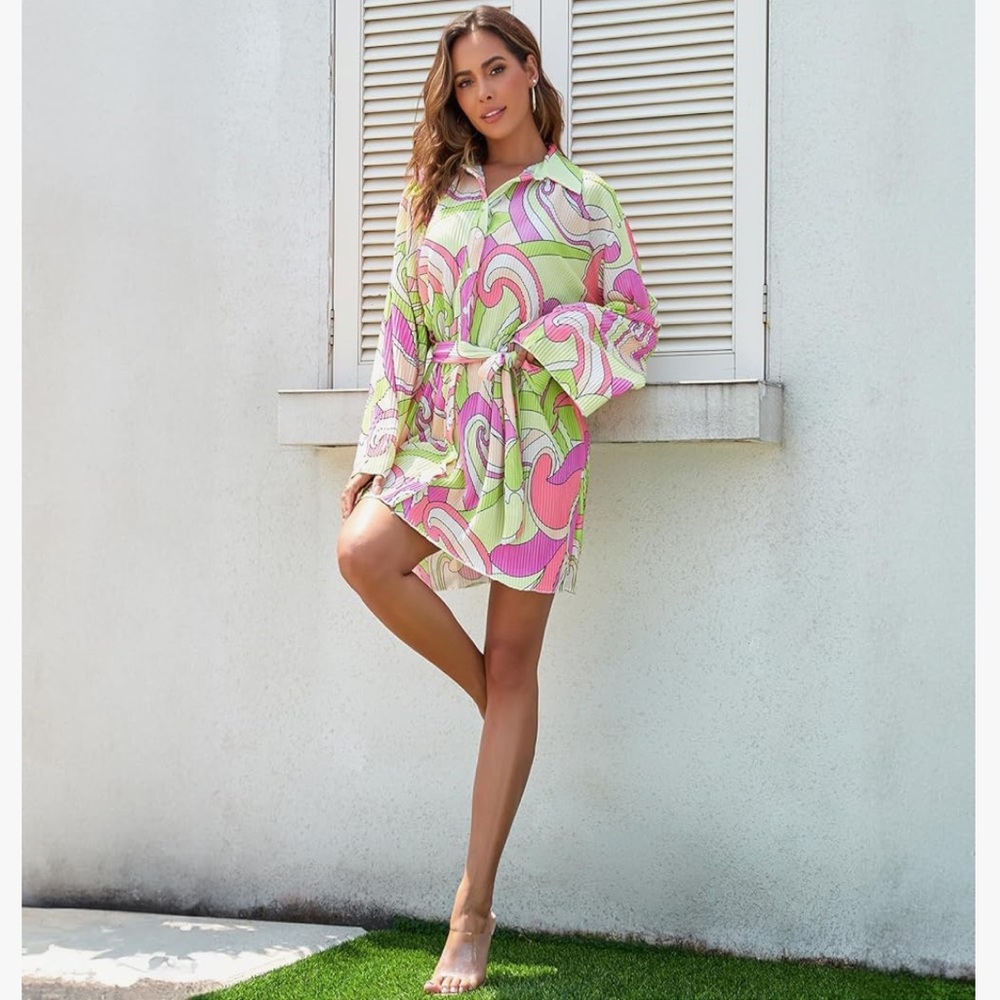 NWOT Retro Button-down Dress